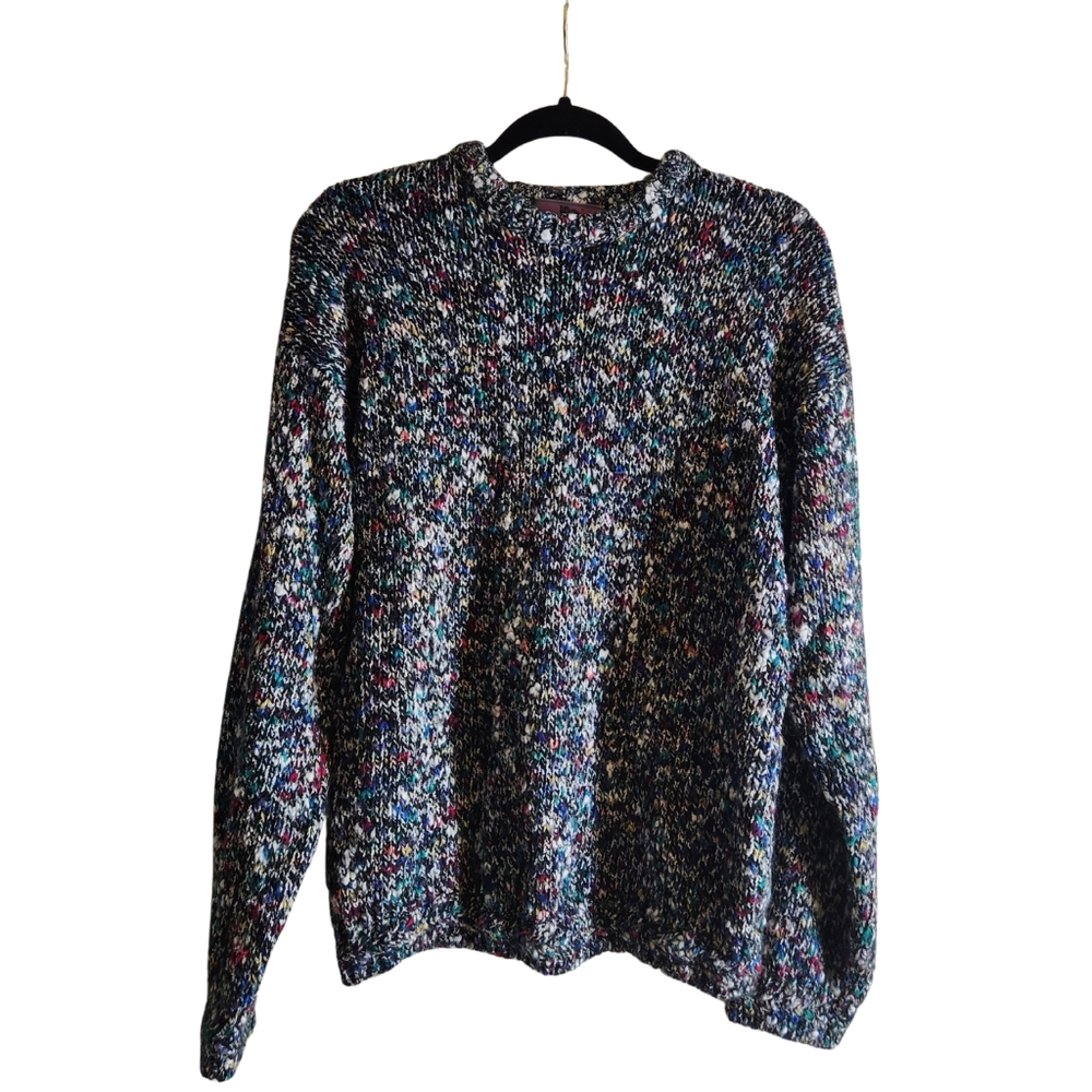 Chic Multicolor Women's Crew Neck Sweater